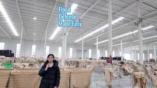 กำแพงป้องกันน้ำท่วม Hesco Barrier Defense