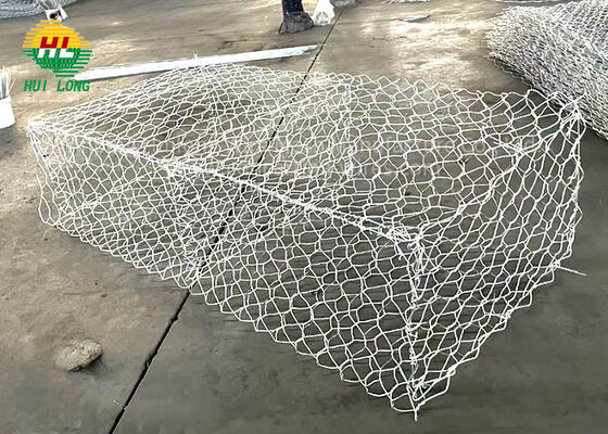 Malla de gaviones galvanizada hexagonal en stock para proyectos ingeniería muro contención taludes triple torsión 2x1x1m