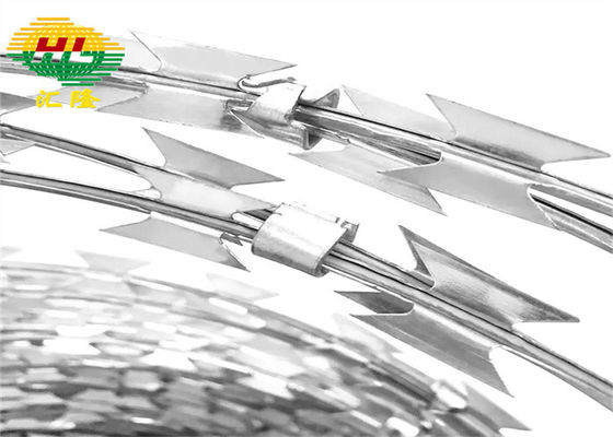 ลวดเหล็กกล้าไร้สนิมขนาด 500 มม. แบบไขว้สำหรับที่ดินส่วนตัว