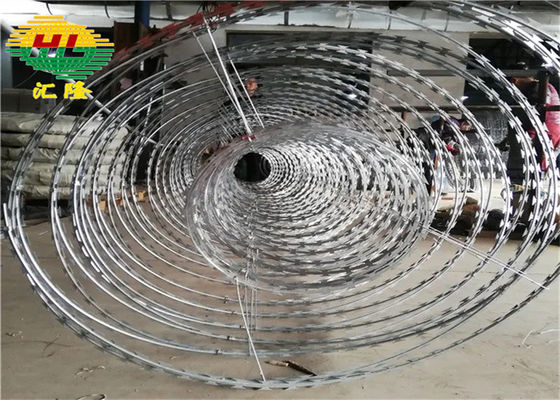 10m Concertina Razor Wire Fence ร้อนหมักผสมผสมผสมผสมผสมผสมผสมผสม