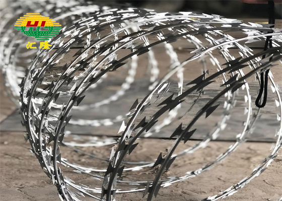 BTO-16 2.8MM สายโค้ล สายเหล็กหมักร้อน ขอบเขตของยูเครน Concertina Razor Wire
