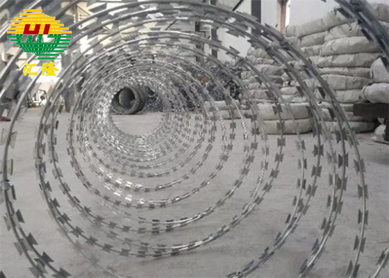 BTO-18 Conertina Razor Wire สังกะสีสำหรับเรือนจำและทัณฑสถาน