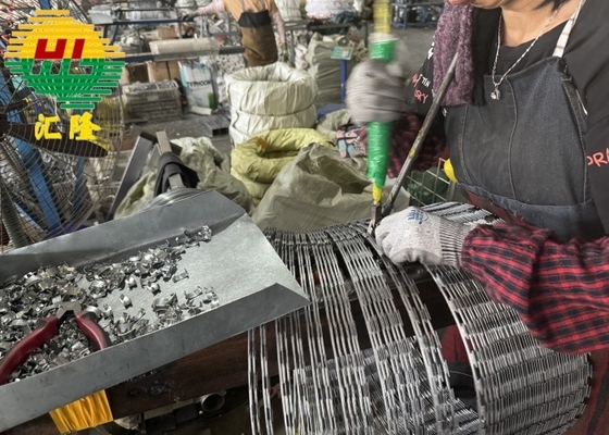 ป้องกันการขโมย Nestor Rolling Cage Razor Blade สายเหล็ก