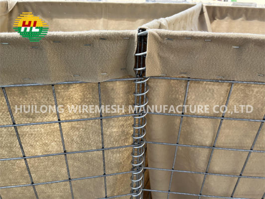 Army Wall Bastion 3mm Hesco ป้องกันอุปสรรคทรายน้ำท่วมทหาร