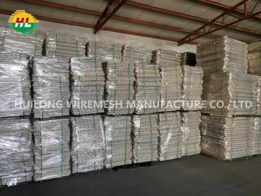 กำแพงป้องกันน้ำท่วม Hesco ชุบสังกะสีหนัก 75x75 มม. กำแพงป้องกัน